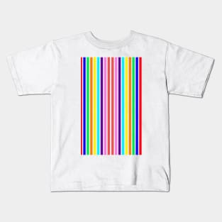 many colorful stripe pattern cell phone case Kids T-Shirt